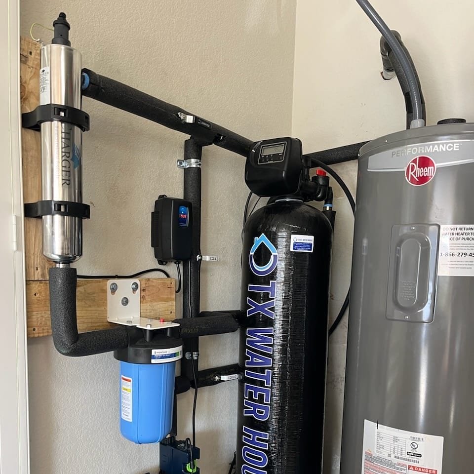 Salt-Free Water Conditioner Installation in Home
